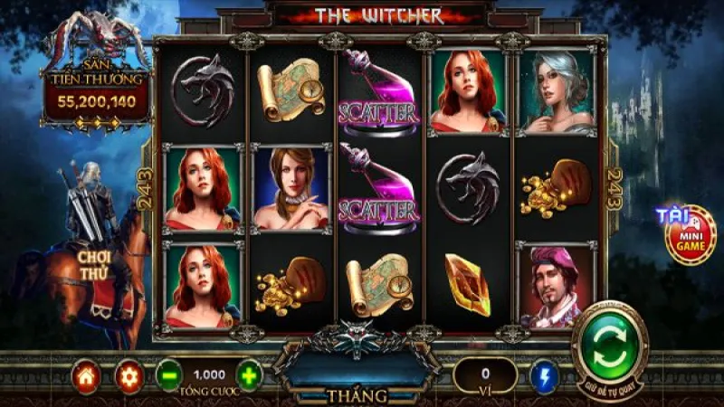 Game bai doi thuong the witcher tai dia chi Gemwin