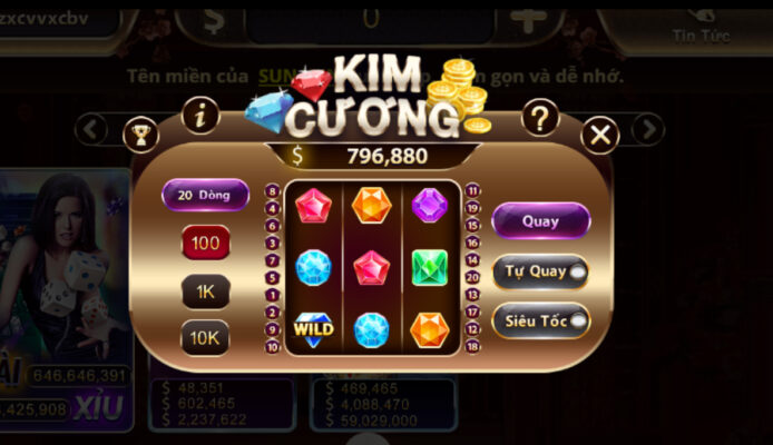 Mini Kim Cương với giao diện chơi đơn gỉản tại Sunwin