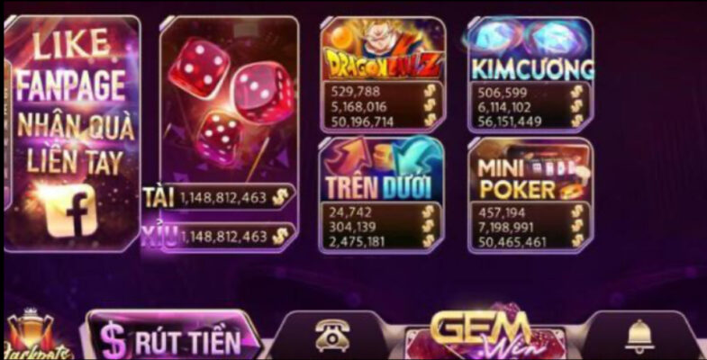 Game bai doi thuong đáng trải nghiệm tại Gemwin