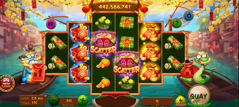 Giao diện chơi đơn giản tại Sắc Xuân Chợ Tết Go88