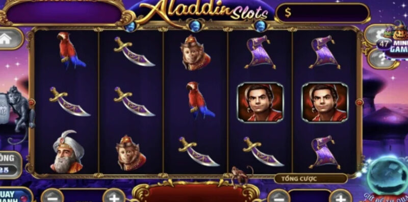 Thiết kế màn hình trò chơi Aladdin huyền bí