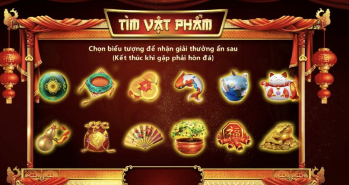 Đa dạng vật phẩm tài lộc may mắn xuất hiện Đa dạng vật phẩm tài lộc may mắn xuất hiện