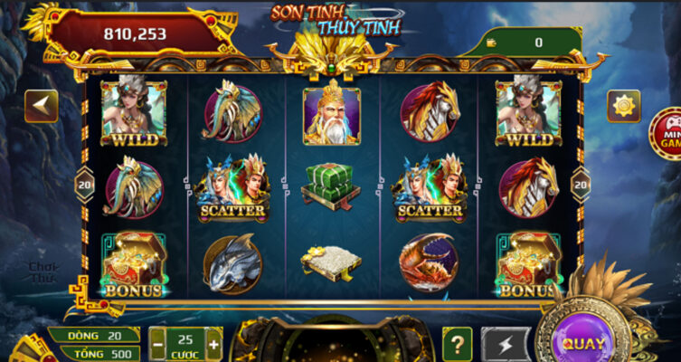 Thao tác chơi Sơn tinh thuỷ tinh đơn giản